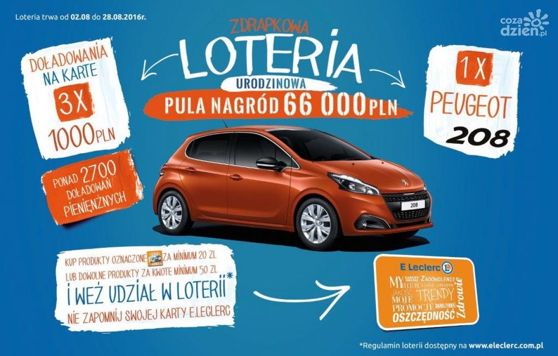 „Wygraj w loterii E.Leclerc” „Wygraj w loterii E.Leclerc”