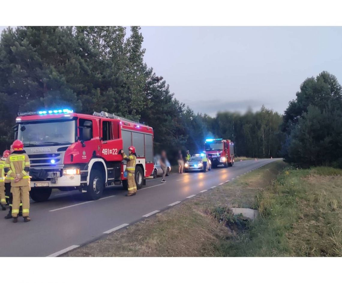 Wypadek koło Rzeczniowa. 22-latek w szpitalu