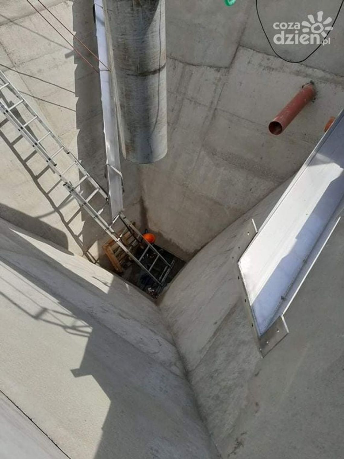 Wypadek na budowie oczyszczalni ścieków