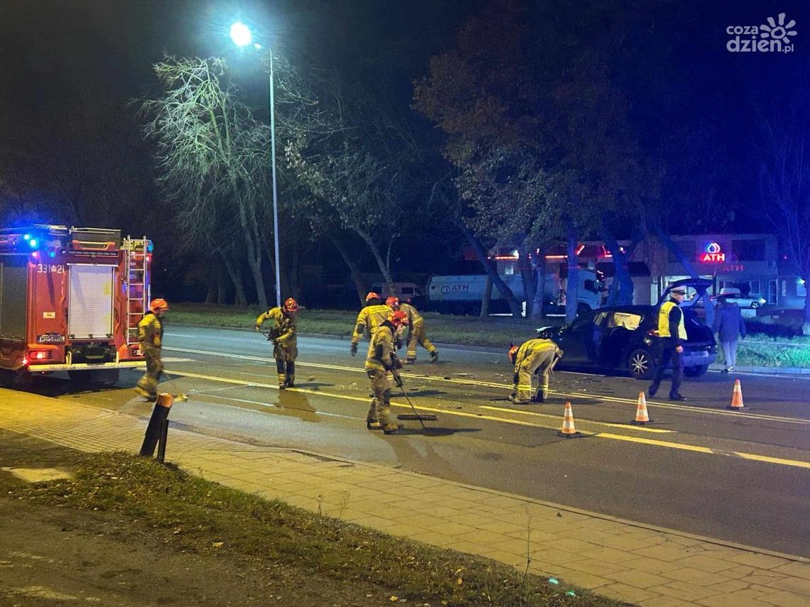 Wypadek na Kieleckiej. Jedna osoba w szpitalu