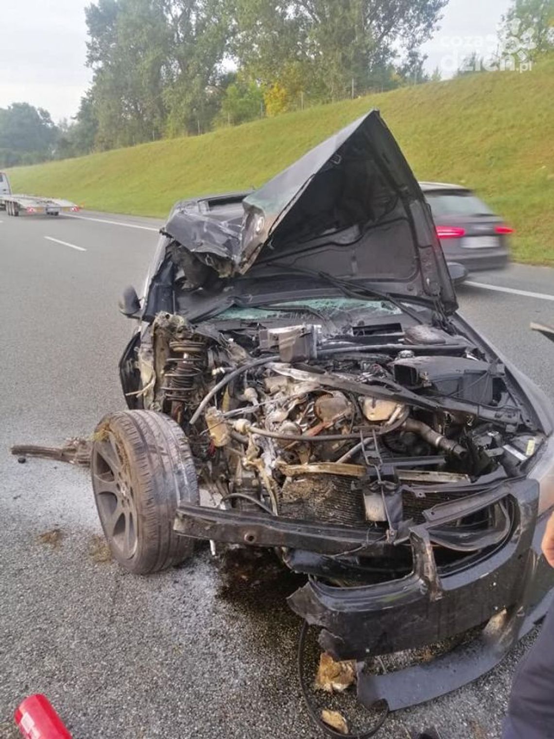 Wypadek na S7 w powiecie białobrzeskim