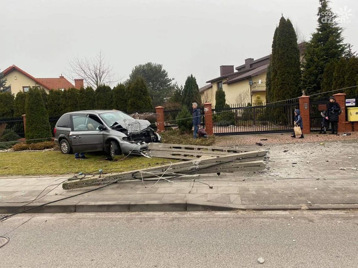 Wypadek na Starokrakowskiej - mieszkańcy bez prądu