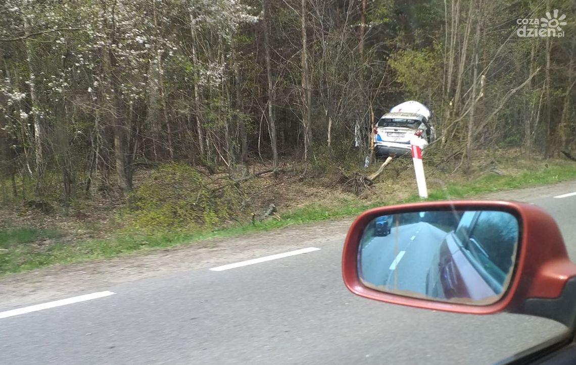 Wypadek w Augustowie. 18-latek wypadł z drogi