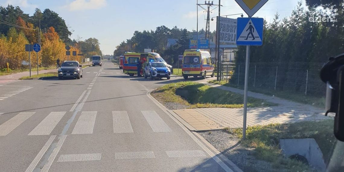 Wypadek w Mleczkowie. Niemowlę w szpitalu Wypadek w Mleczkowie. Niemowlę w szpitalu