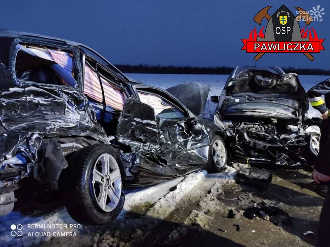 Wypadek w Pawliczce - jedna osoba w szpitalu