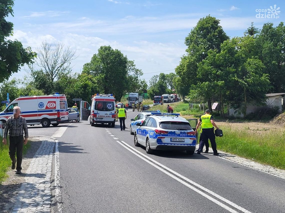 Wypadek w Walentynowie na DK 79