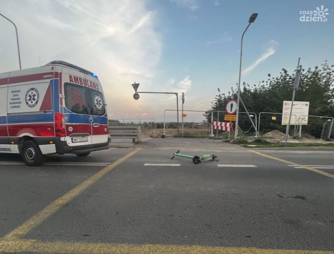 Wypadek z udziałem hulajnogi elektrycznej Wypadek z udziałem hulajnogi elektrycznej