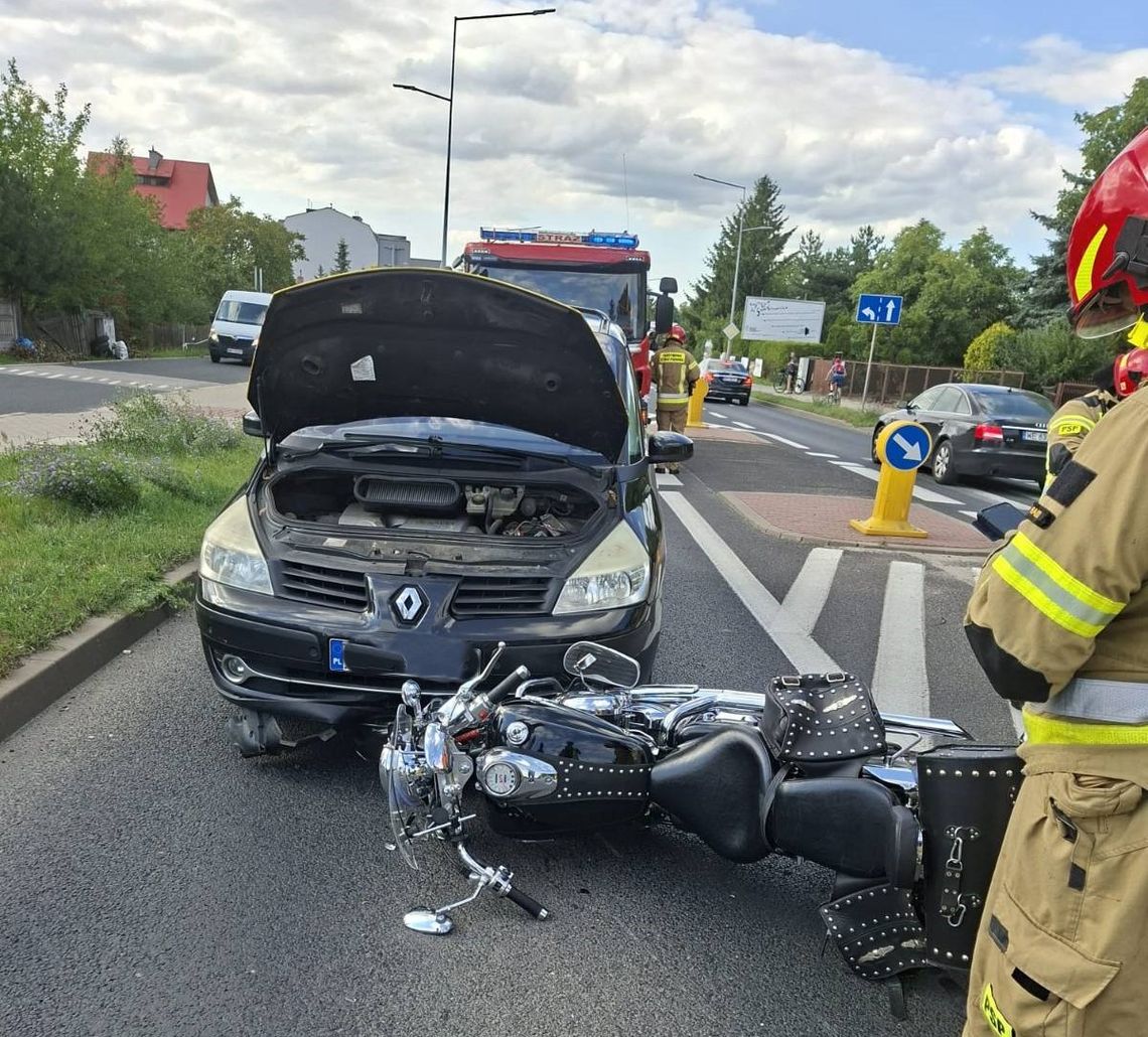 Wypadek z udziałem motocyklisty Wypadek z udziałem motocyklisty