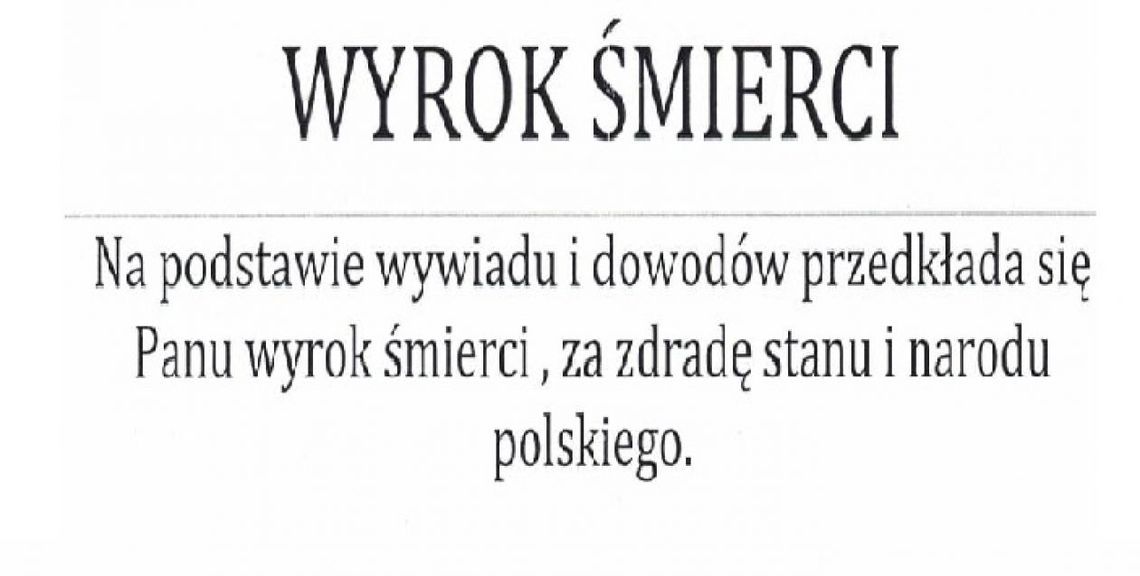 "Wyroki śmierci" dla posłów