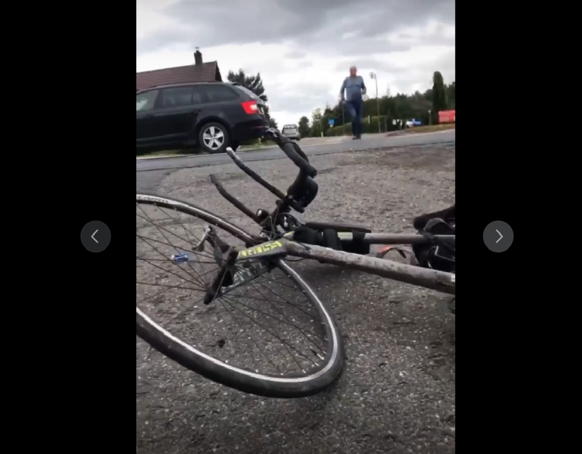 Wyruszył w charytatywną trasę. Miał wypadek 