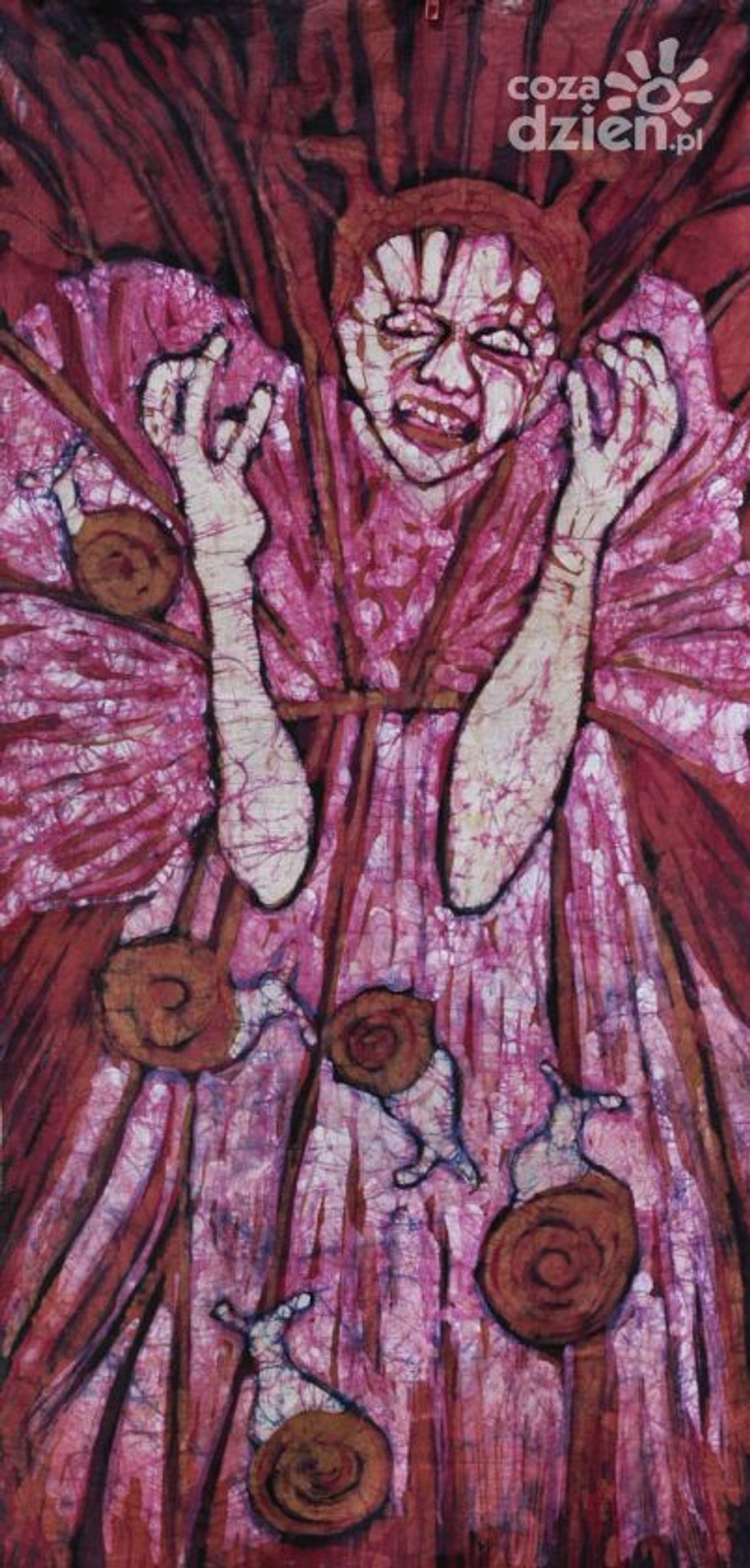 Wystawa batiku autorstwa Anny Krawczak