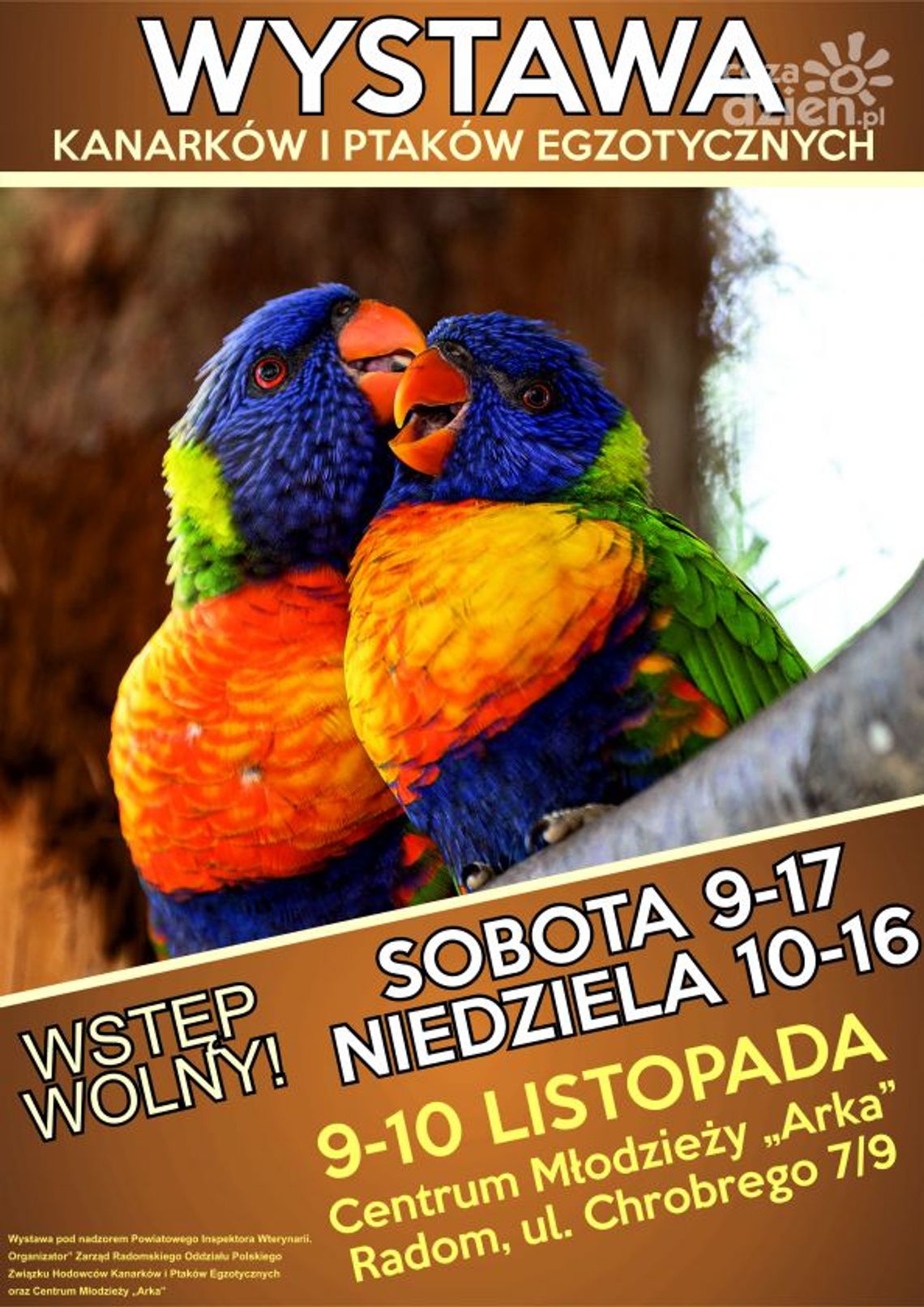 Wystawa kanarków i ptaków egzotycznych