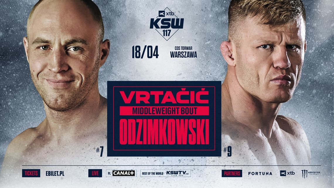 XTB KSW 117 z akcentem dla Radomia. Odzimkowski i Rutkowski powalczą w Warszawie