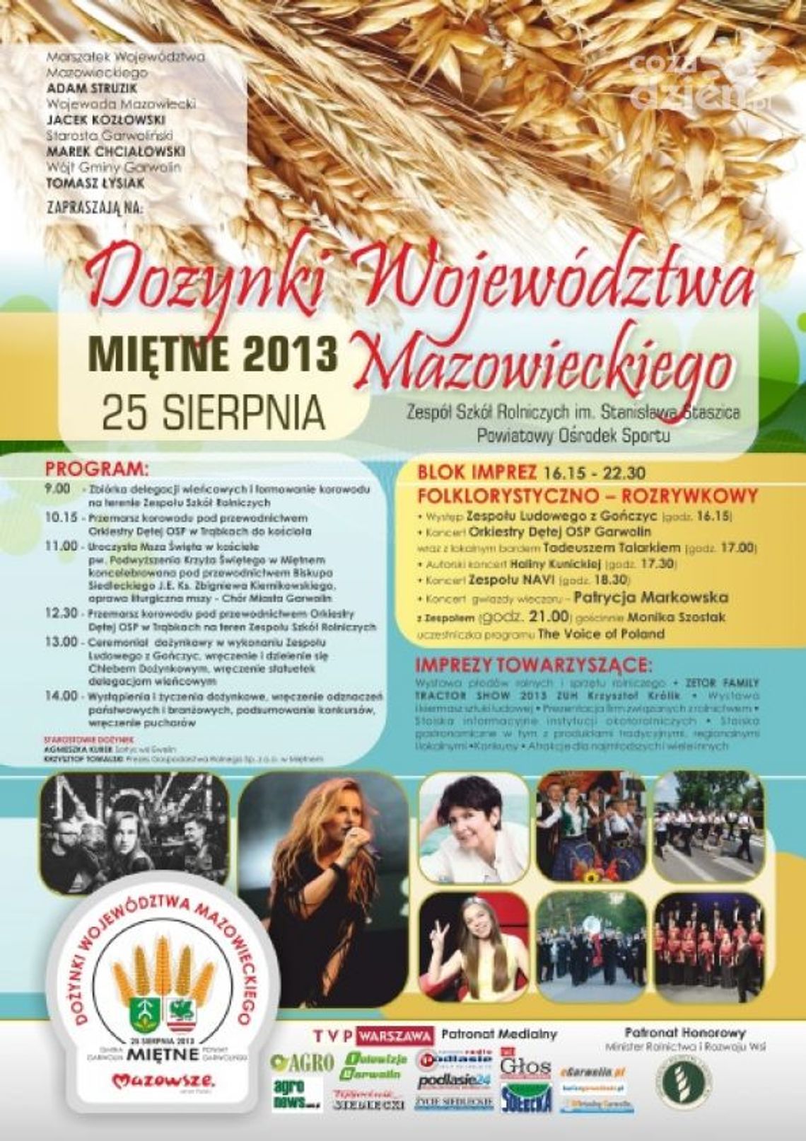 XV DOŻYNKI WOJEWÓDZTWA MAZOWIECKIEGO W MIĘTNEM