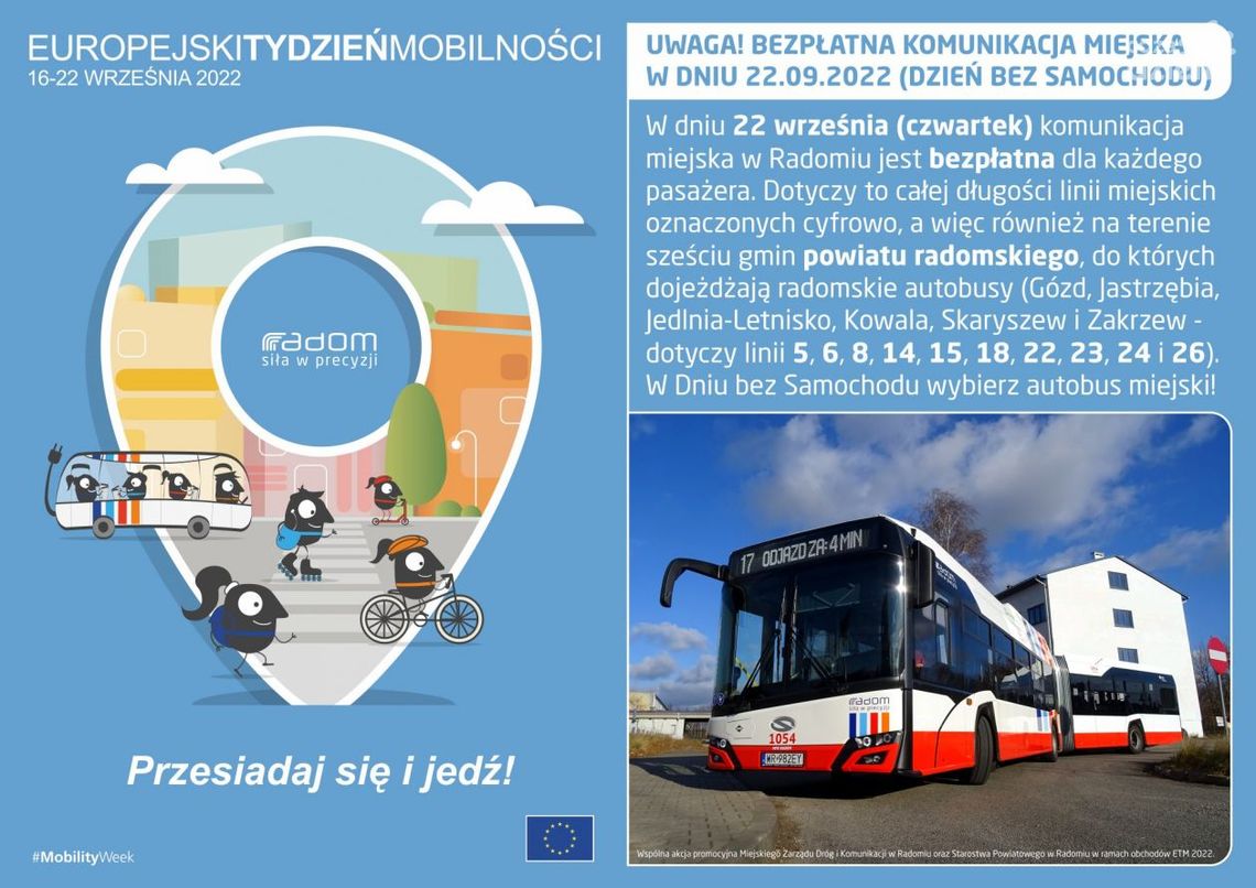 Za darmo autobusem i pociągiem Za darmo autobusem i pociągiem