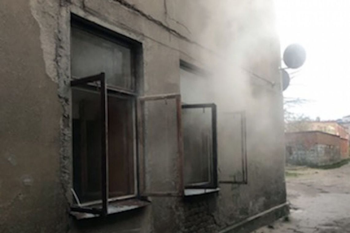 Zadymienie na ul. Żeromskiego