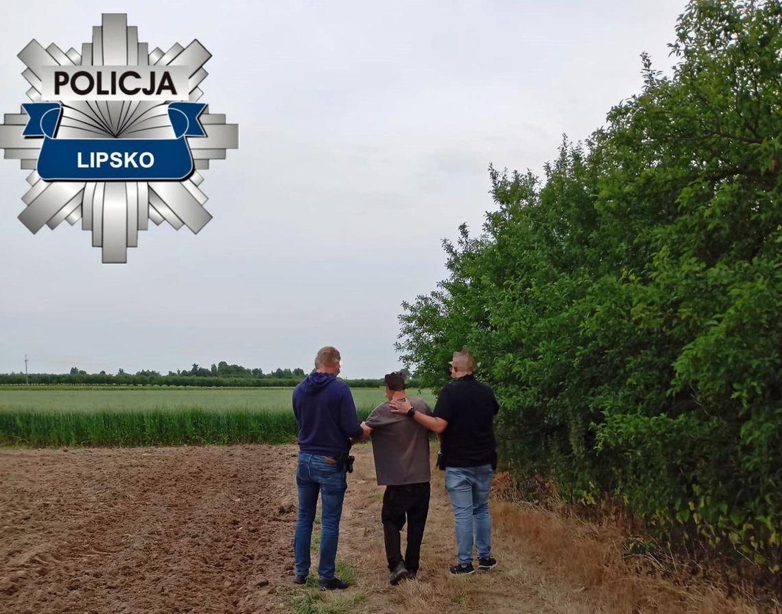 Zaginięcie 32-letniego mieszkańca powiatu lipskiego. Szybka interwencja policji