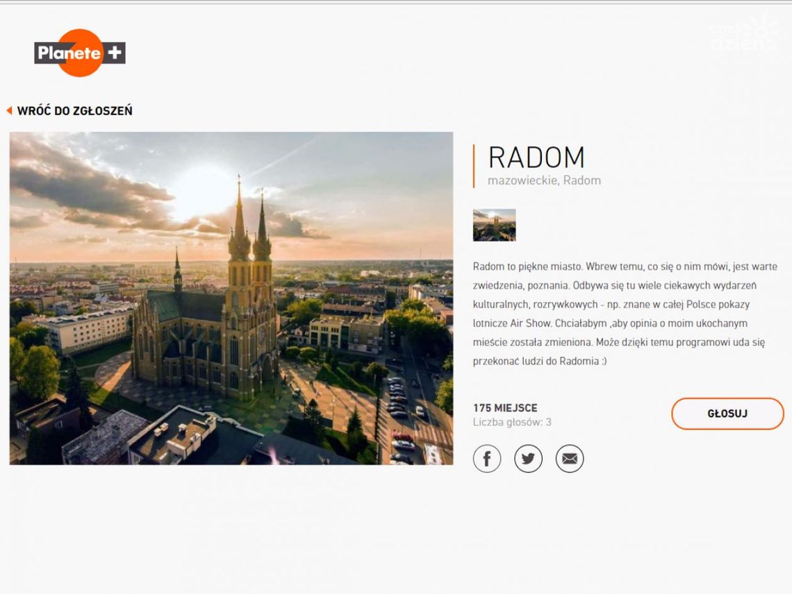 Zagłosujmy na Radom