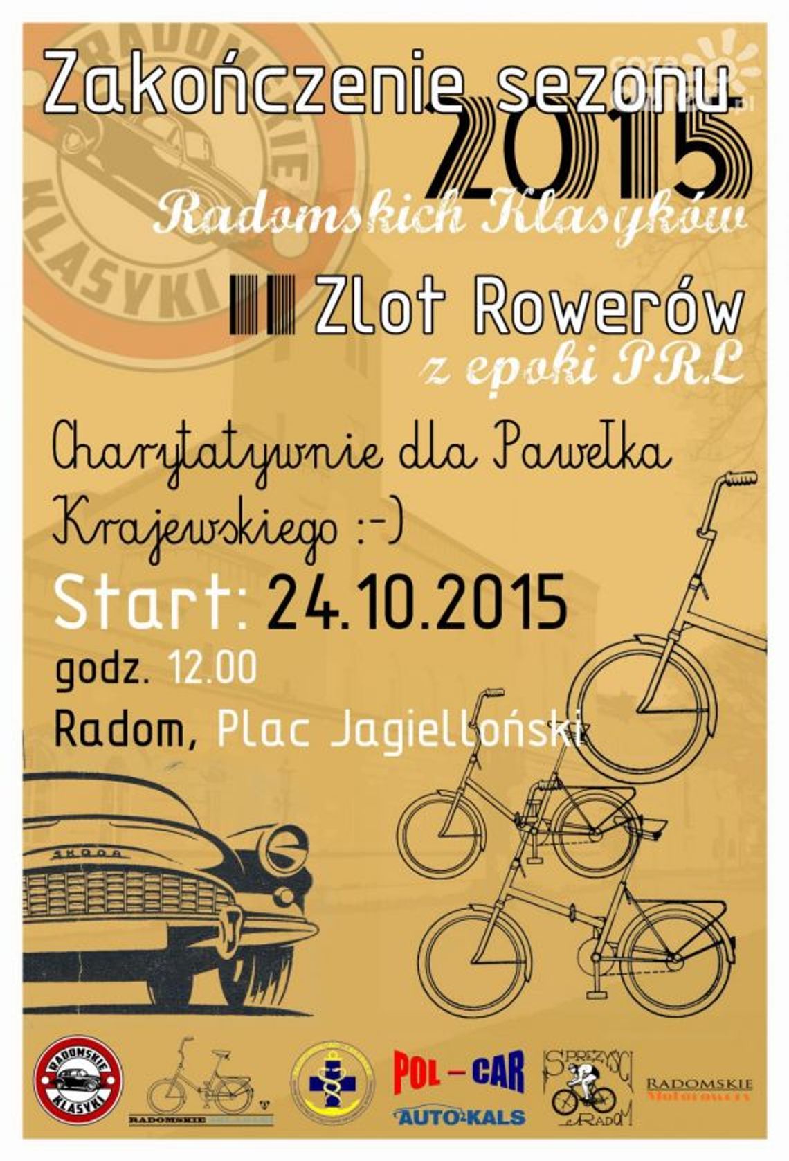 Zakończenie Sezonu Radomskich Klasyków i II Zlot Rowerów z Epoki PRL