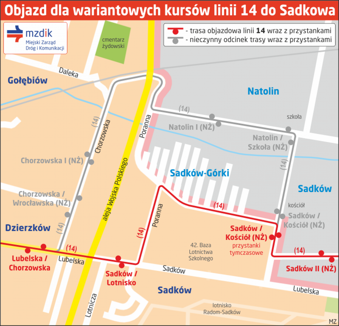 Zamkną ul. Chorzowską, będą objazdy