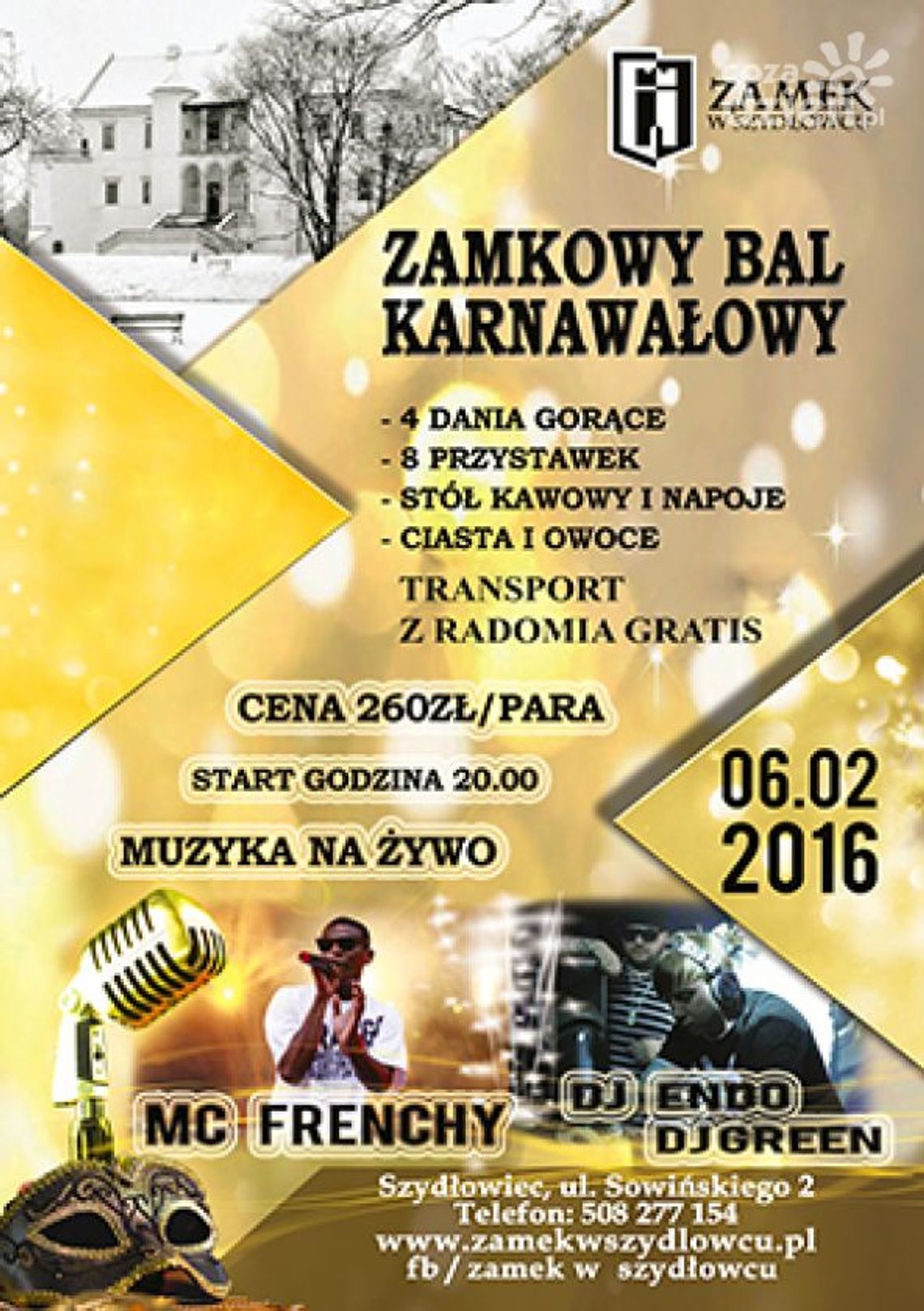 Zamkowy Bal Karnawałowy w Szydłowcu