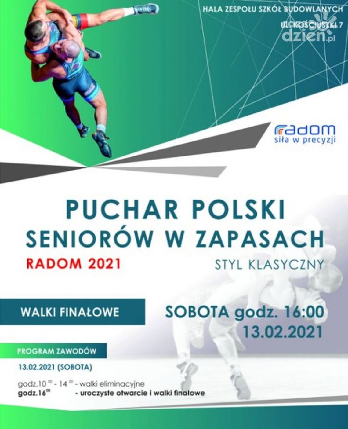 Zapaśniczy Puchar Polski od piątku w Radomiu