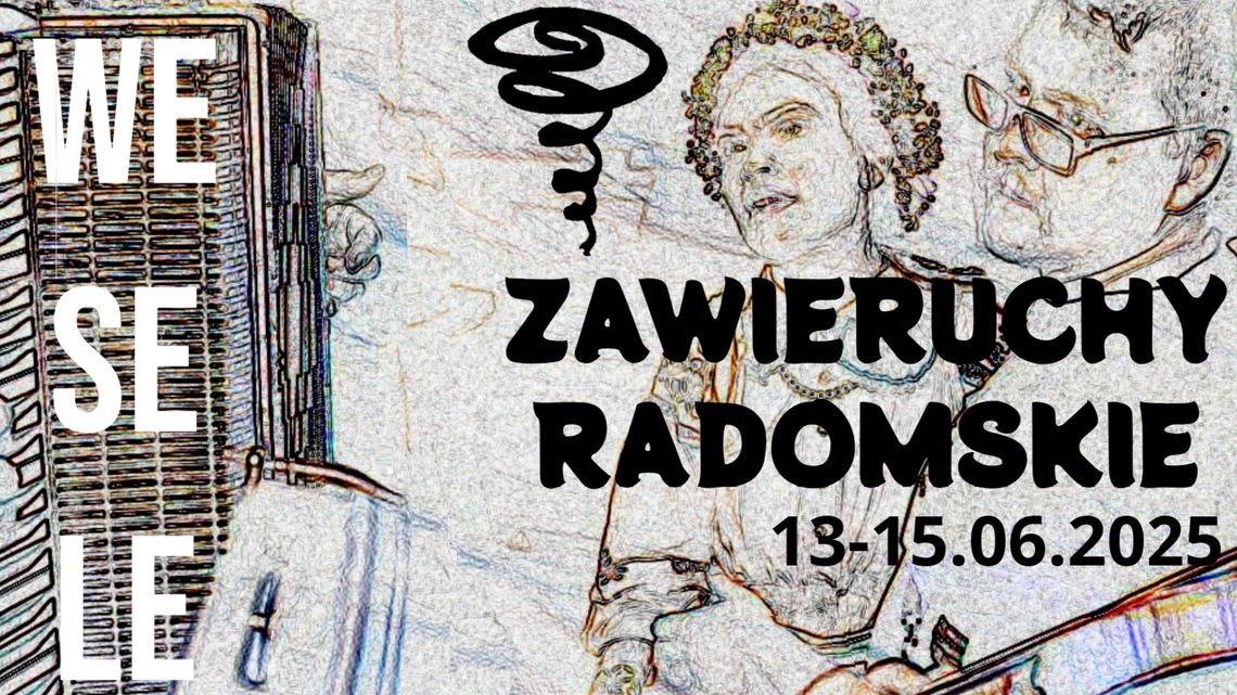 Zawieruchy Radomskie 2025. Tradycyjne wesele ożyło w centrum miasta