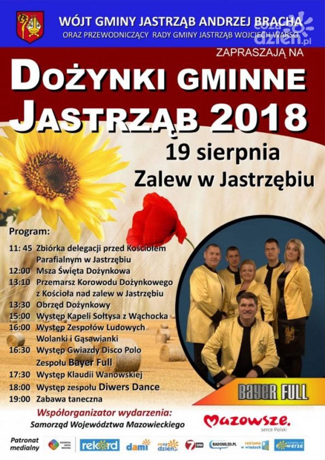 Zbliżają się Dożynki Gminne w Jastrzębiu Zbliżają się Dożynki Gminne w Jastrzębiu