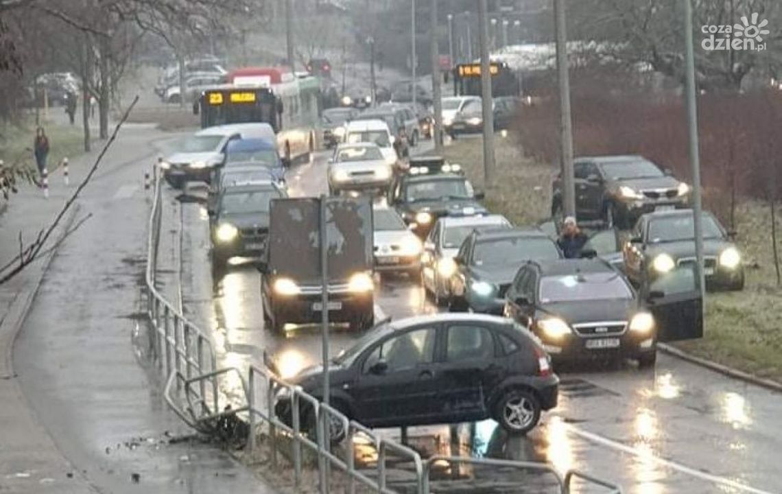 Zderzenie BMW i Citroena