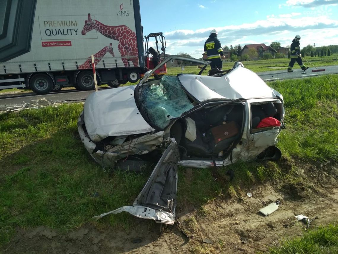 Zderzenie czterech pojazdów w Małęczynie