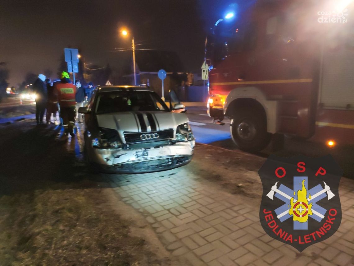 Zderzenie dwóch aut w Rajcu Poduchownym