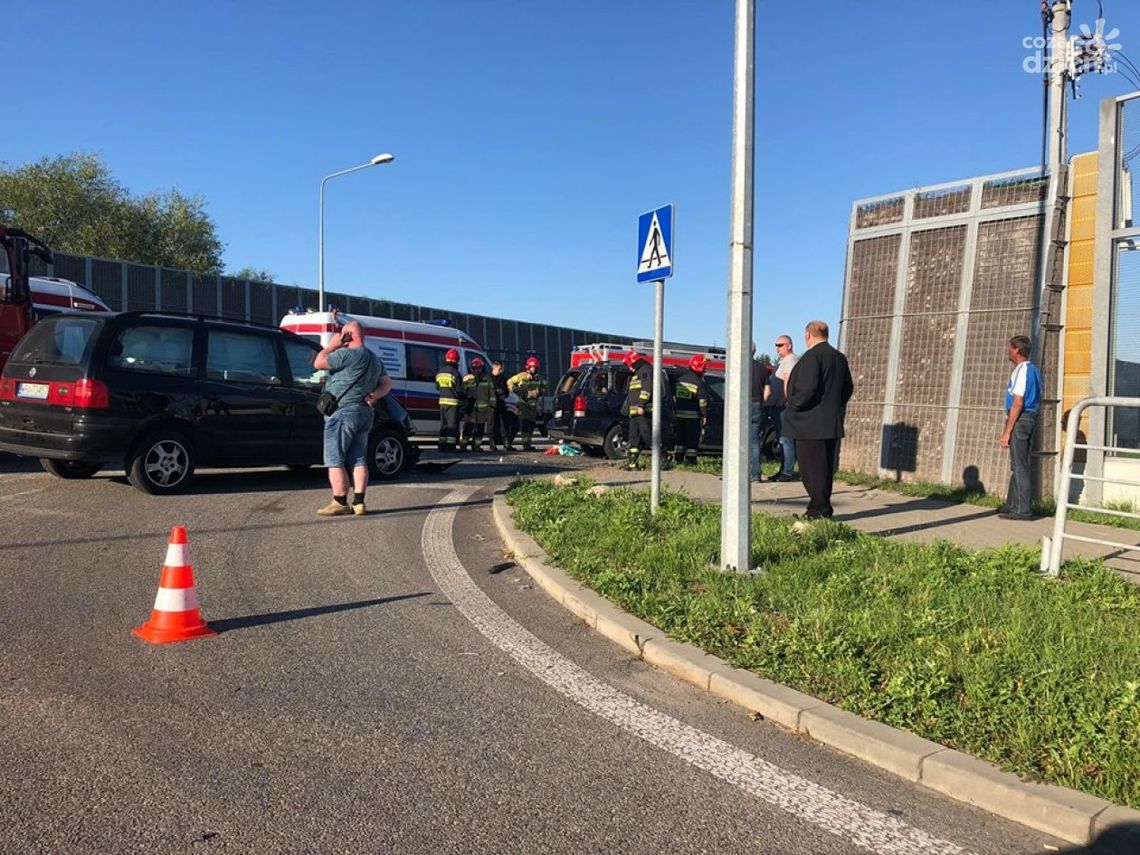 Zderzenie na skrzyżowaniu obwodnicy południowej z przedłużeniem ul. Starokrakowskiej. Mogą być utrudnienia