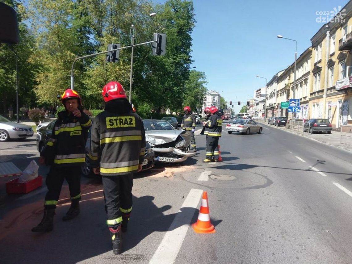 Zderzenie samochodów