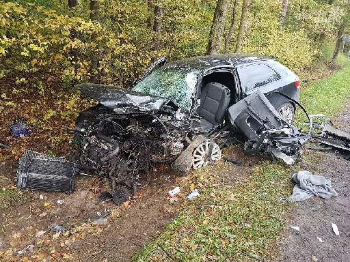 Zderzenie trzech aut w Zakrzewskiej Woli