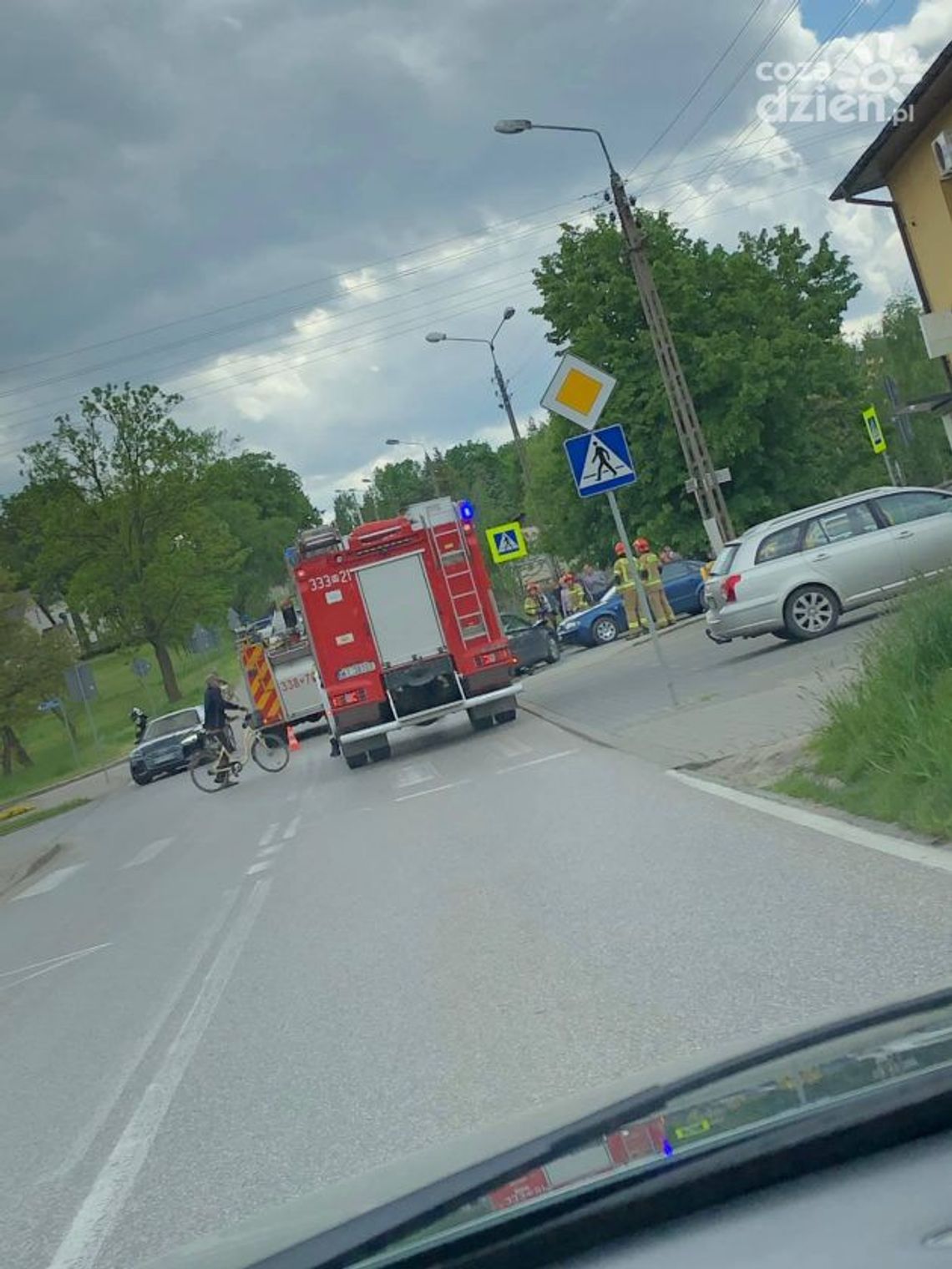 Zderzenie trzech pojazdów w Kowali Zderzenie trzech pojazdów w Kowali