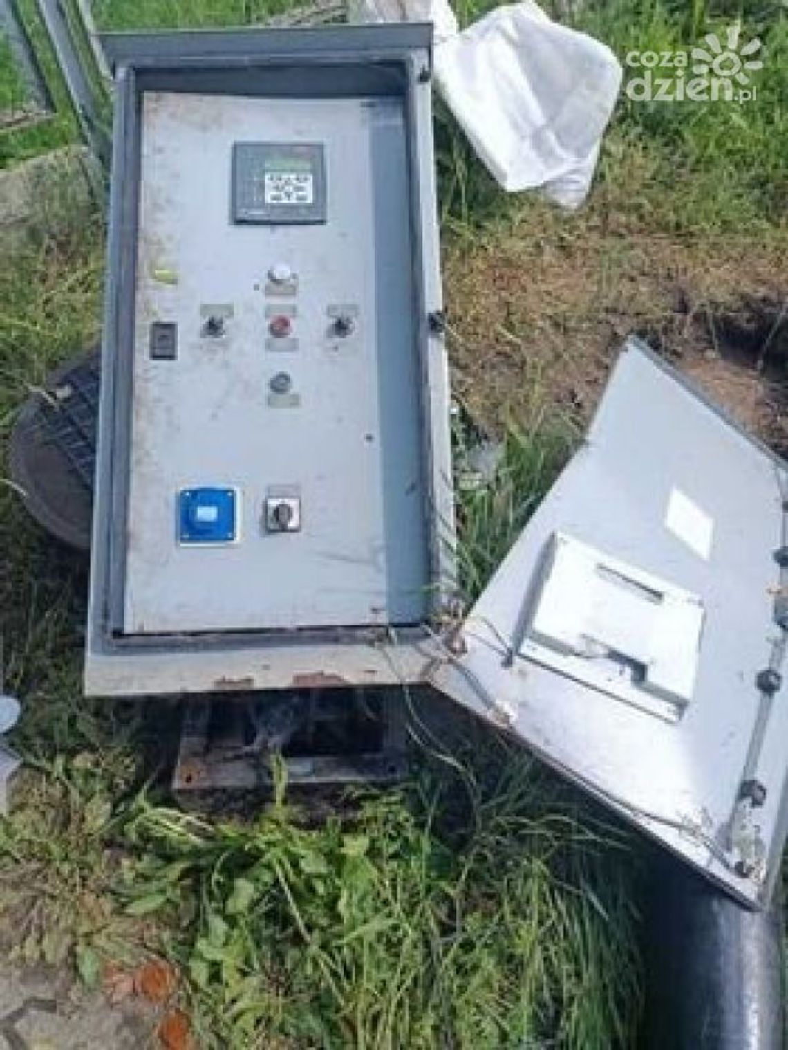 Zdewastowano przepompownię w Podgajku