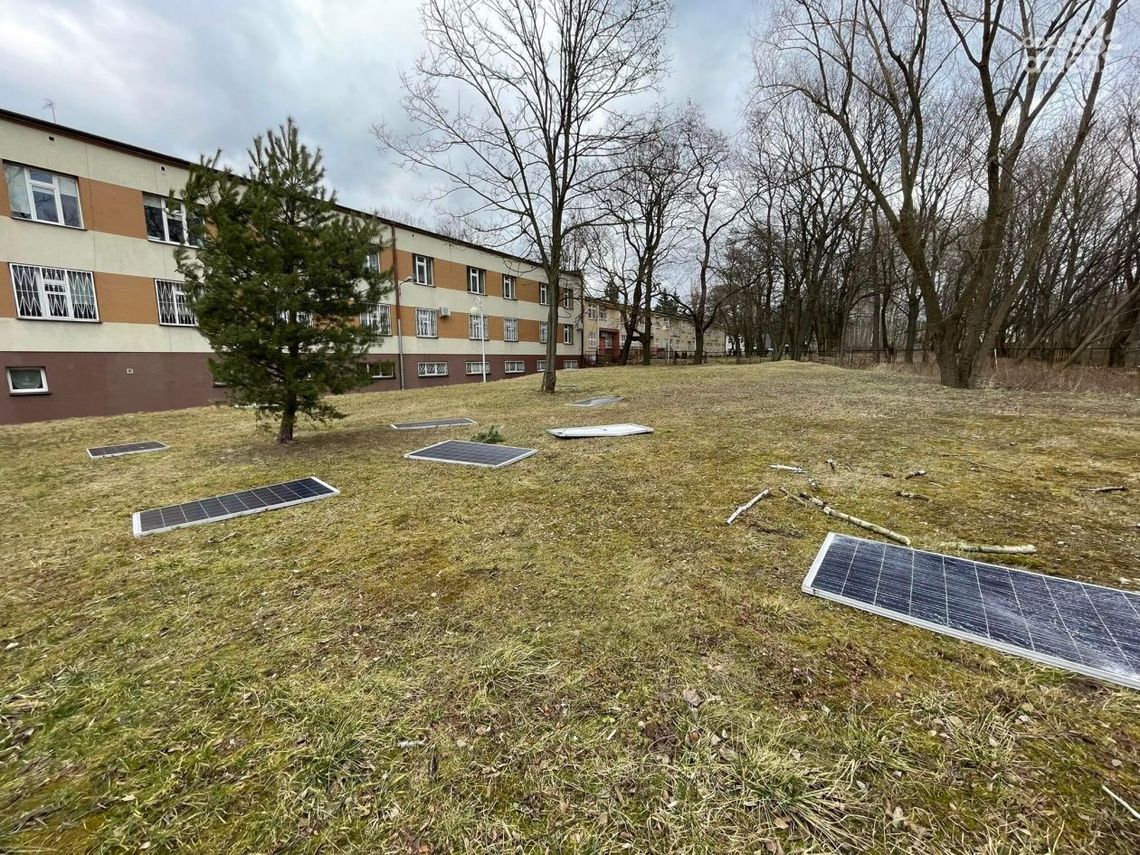 Zerwana fotowoltaika z budynku radomskiego szpitala