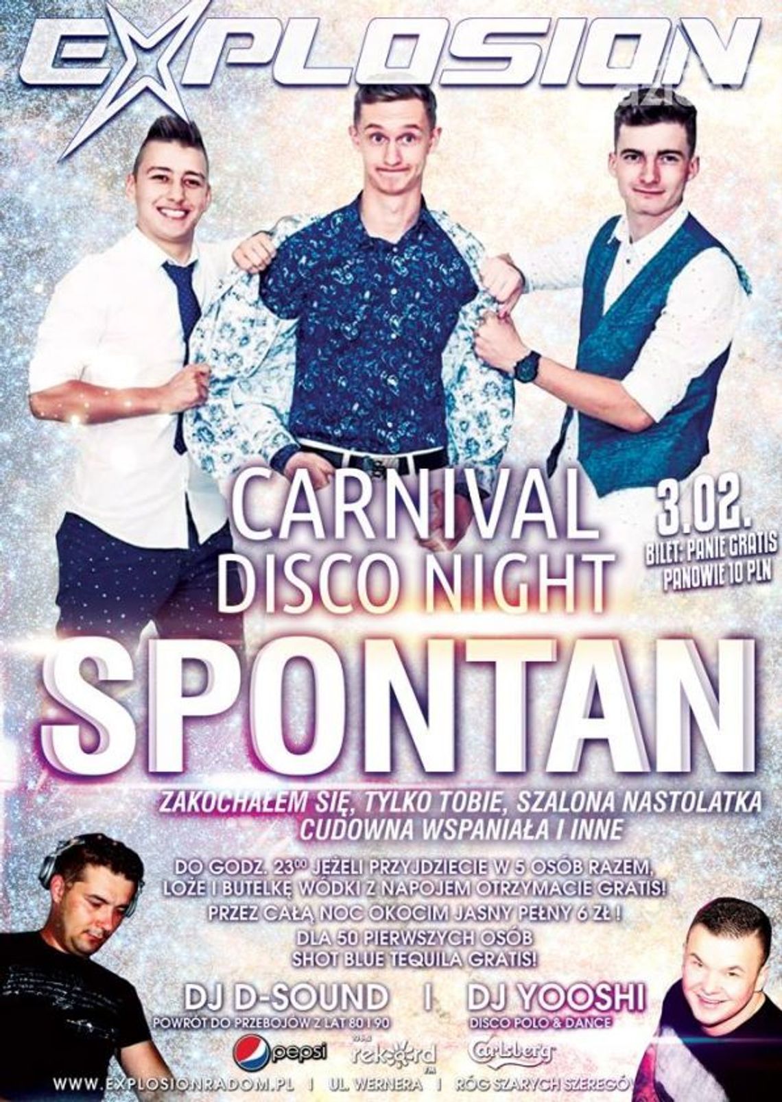 Zespół Spontan w klubie Explosion