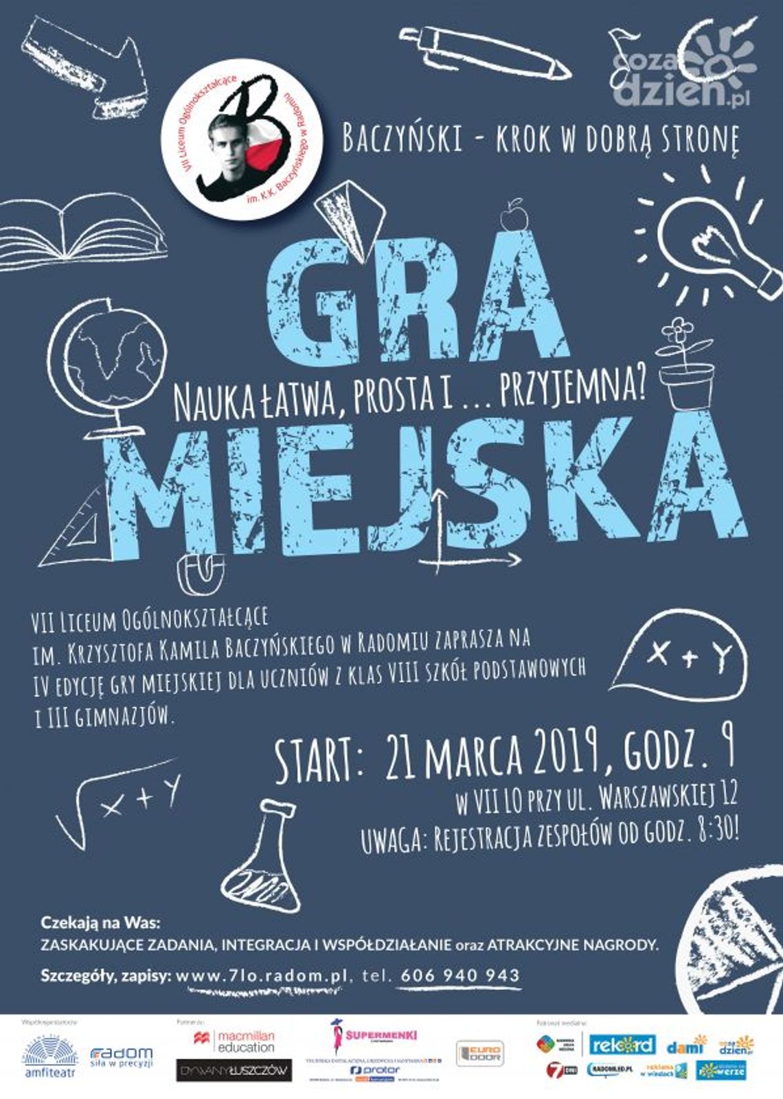 Zgłoszenia do międzyszkolnej gry miejskiej