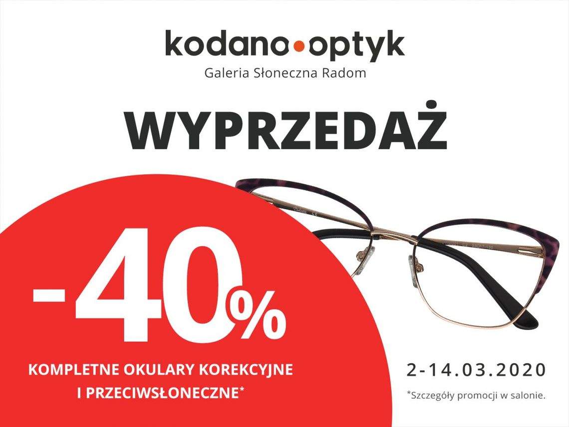 Złap rabat na okulary w salonie KODANO Optyk!