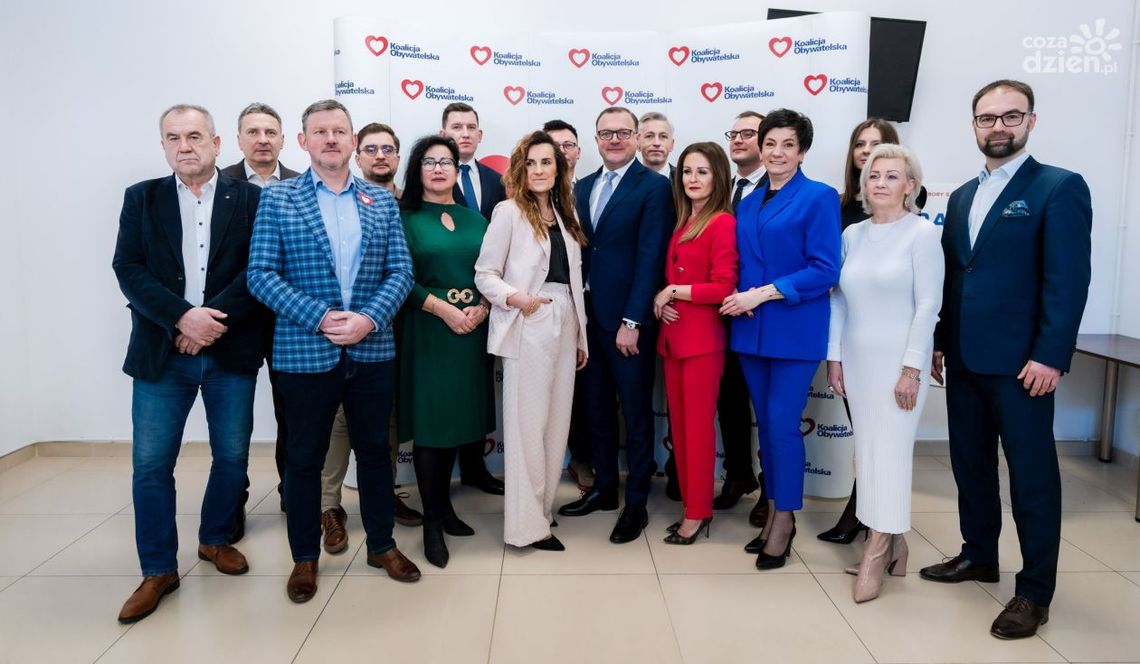 Znamy kandydatów na radnych z Koalicji Obywatelskiej Znamy kandydatów na radnych z Koalicji Obywatelskiej