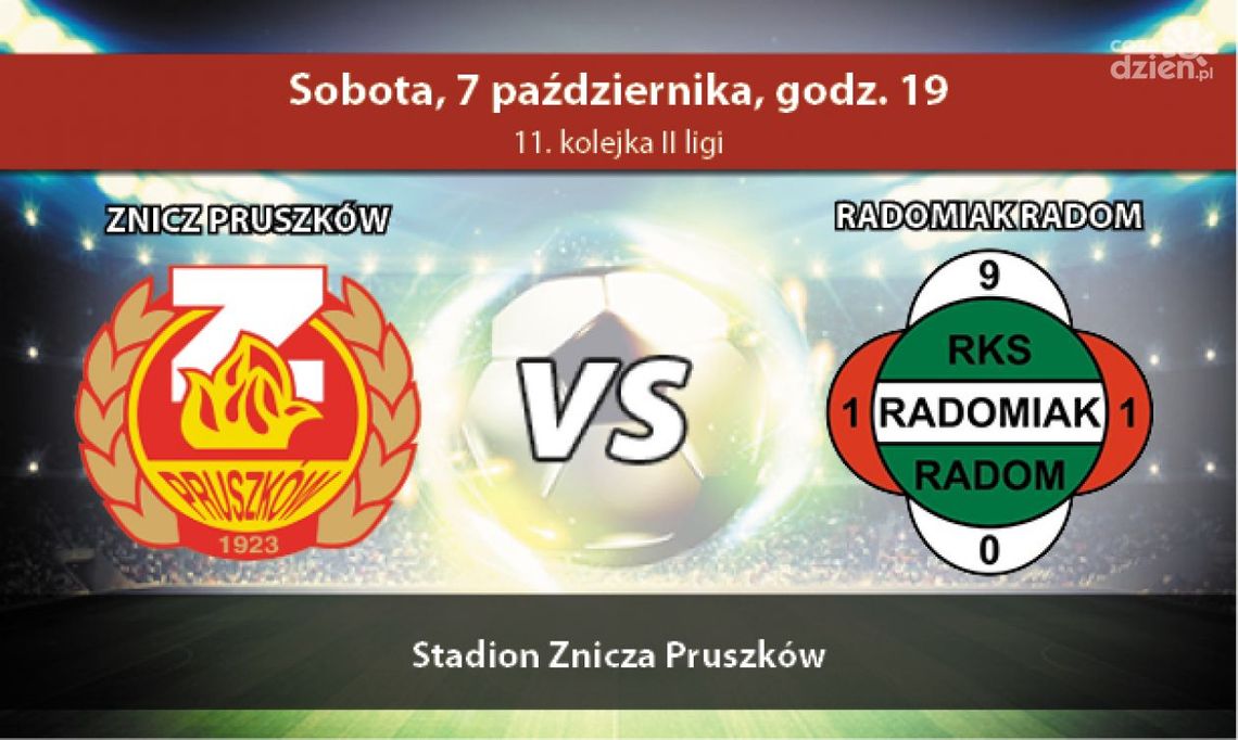 Znicz Pruszków - Radomiak Radom 1:3 (zapis relacji)