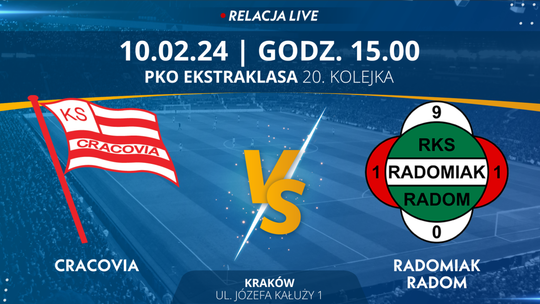 Cracovia - Radomiak Radom (relacja LIVE) 