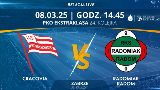 Cracovia - Radomiak Radom (relacja LIVE) 