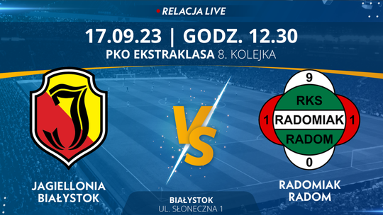 Jagiellonia Białystok - Radomiak Radom (relacja LIVE)
