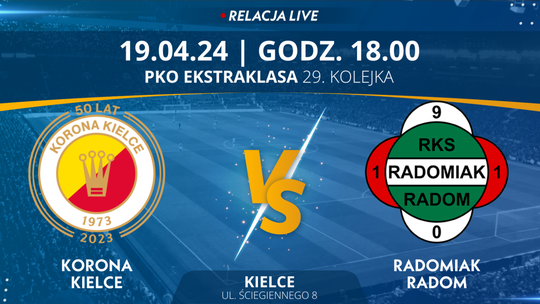 Korona Kielce - Radomiak Radom (relacja LIVE)