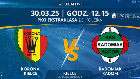 Korona Kielce - Radomiak Radom (relacja LIVE)