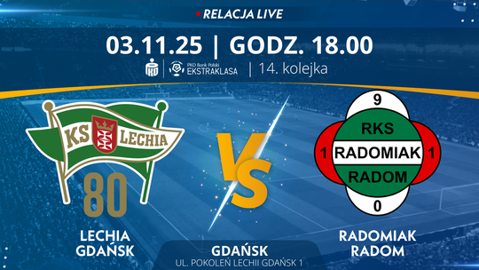 Lechia Gdańsk - Radomiak Radom (relacja LIVE)