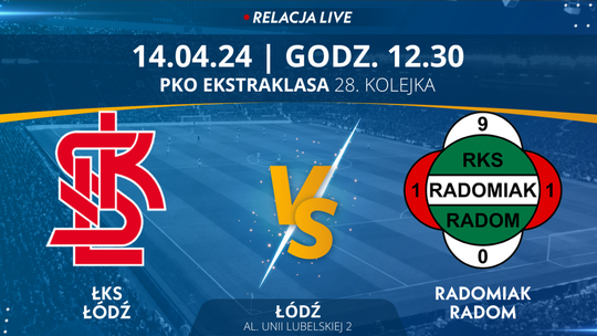 ŁKS Łódź - Radomiak Radom (relacja LIVE) 