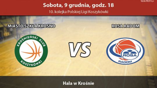 Miasto Szkła Krosno - ROSA Radom 85:103 (zapis relacji LIVE)